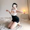 Conjunto de secretaria de lencería sexy traje de lencería sexy mono sexy uniforme tentación traje de pasión deseo puro para evitar quitarse cos