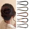 Novo Grampo de Cabelo em Forma de U Estilo Chinês para Mulheres 2025 Novo Grampo Elegante para a Parte de Trás da Cabeça, Grampo com Cabeça de Bola, Pente Grampo