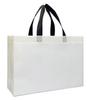 En stock Bolsa de Tela No Tejida Gruesa Popular en Internet Larga Portátil Hombro Simple Tienda de Ropa Bolsa de Compras LOGO Personalizado