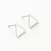 Pendientes triangulares de oro real con retención de color de 14k, pendientes hechos a mano, pendientes caseros, accesorios para pendientes, pendientes al por mayor