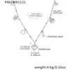 Moda Nova Colar de Aço Inoxidável em Formato de Coração com Personalidade Diamante Incrustado Coração de Pêssego e Pingente Árvore da Vida, Corrente para Clavícula de Luxo Leve