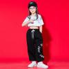 Ropa de Baile Jazz para Niñas Primavera y Verano Ropa Descubierta para el Ombligo Ropa de Moda para Pasarela para Niñas Ropa de Actuación Hip-Hop Jazz para Niños