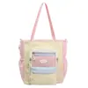 Mochila Nueva de Estilo Japonés Ins con Bloques de Color Frescos y Dulces, de Moda, para Chicas de Secundaria y Preparatoria, con Gran Capacidad