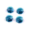 Accesorios para lámparas de cristal bola de cristal 14MM doble agujero cuentas octogonales accesorios de decoración de boda de cristal cuentas sueltas fondo de techo