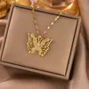 [Acero de titanio] Elegante collar con microincrustaciones, ligero y lujoso, lleno de diamantes de oro real, exquisito collar con microincrustaciones, cadena de clavícula de moda para mujer.