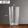 Taza de Té Transparente Engrosada de Acrílico Grado Alimenticio Resistente a Altas Temperaturas Taza para Bebidas Jugos Plástico Escarchado Anticaídas Vaso para Cerveza