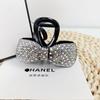 Nuevo Elegante Moño para Dama Clip Mediano de Agarre Horquilla para el Cabello de Diamantes Flash Estilo Chanel Pequeño de Alta Gama Accesorios para el Cabello de Alta Gama