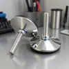 Cubierta de acero inoxidable de 50 mm/m8m10 pata de mueble pie de plástico ajustable almohadilla de pie ajustable pie ajustable