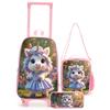 Nuevo Set de Bolso con Ruedas Transfronterizo para Niños, Maleta con Ruedas para Niños que se Puede Usar como Mochila, Personalizable y al por Mayor