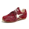 Zapatillas Deportivas para Mujer de Piel Genuina con Aumento Oculto de Altura de 2 cm, Nuevas Otoño 2026, Color Block Retro, Suela Plana, Versátiles