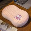 Almohada de seda helada de látex para niños y niñas que duermen en la oficina, dormitorio de estudiantes, cama, almohada de espuma viscoelástica con soporte para la cintura.