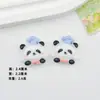 Dibujos Animados Lindo Casual Panda Resina Accesorios DIY Hecho a Mano Crema Gel Pasador Hebilla de Zapato Pegatina de Refrigerador Material para Joyería