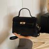 Comércio exterior estilo francês personalizado bolsa de moda nova bolsa de Kelly feminina estilo coreano ombro elegante All-match portátil Crossbody Bag