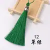 Borla de Encaje Calado con Perlas de 10 CM Colgante Wenwan Nudo Chino Borla Flecos Bolsita Bolsita Colgante de Abanico