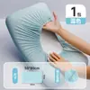 Sábana Desechable Funda de Edredón Funda de Almohada Gorro de Cama Doble Cuatro Piezas Viaje Hotel Ropa de Cama Libre de Suciedad