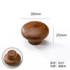 Tirador de Cajón de Hongo de Madera Log Japonés Redondo Madera Agujero Único Gabinete Puerta de Armario de Madera Habitación Infantil Tirador de Madera Maciza