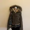 PB&ZA comercio exterior colección otoño 2025: chaqueta corta para mujer con cuello y capucha de pelo sintético, forrada de polar y engrosada, modelo MG907