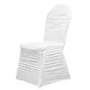 Coberturas de cadeira plissadas para atacado transfronteiriço, coberturas de cadeira totalmente plissadas para casamentos, banquetes de hotel e decorações de celebração