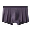 Cueca Masculina Seda Gelo Verão Malha Respirável Leve Cor Sólida Boxers Sexy 7XL Cueca Boxer de Gelo