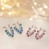 Nuevos Pendientes Colgantes de Cristal Populares para Mujer 2025, Lujo Ligero, Gama Alta, Elegantes y Únicos, Accesorios de Oreja de Nicho