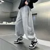 Pantalones de chándal de otoño para niños y jóvenes 2026 Tallas M y L para niños Pantalones largos holgados con puño Ropa deportiva casual para niños Venta al por mayor