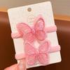 Lazo para el cabello infantil estilo coreano lindo de mariposa con lentejuelas diadema niñas dulce cuerda para el cabello niñas pequeñas cuerda para el cabello lazo toalla accesorios para el cabello
