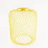 Carcasa de lámpara de viento industrial con patrón de espiral de alambre de hierro, iluminación esférica, ovalada, cilíndrica, con botón simple, fabricada directamente de fábrica