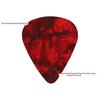 Palheta de Celuloide 0.46 0.71 0.96 1.2mm Palheta de Dedo Estilhaço Acessórios para Guitarra