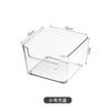 Cesta de armazenamento de cosméticos de acrílico transparente de alto valor para mesa, leve, luxuosa, padrão de geleira, caixa de armazenamento empilhável