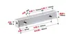 Conector de barra colectora de aluminio de tira larga de 4 orificios M4 M3 junta flexible acoplamiento puente marco junta adaptador de fijación de máquina
