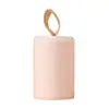 Bote cuadrado para té color rosa melocotón, tarro de cerámica sellado a prueba de humedad para el hogar, recipiente pequeño portátil de estilo chino de alta gama para almacenar té