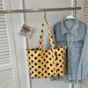 Bolso de Lona de Lunares de Nicho para Mujer 2026 Nuevo Bolso de Mano de Gran Capacidad Bolso de Hombro Moderno Estilo Casual Bolso Tote para Viaje
