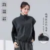 Chaleco Cálido Forrado de Felpa de Talla Grande Holgado para Hombre y Mujer Ropa para Práctica de Baile Ropa Exterior Casual de Otoño e Invierno Chaqueta para Mujer Adulta