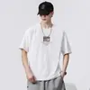 Camiseta Masculina de Manga Curta 2026 Verão Fina Tendência Versátil Casual Base Camiseta Marca Tendência Roupa Masculina Atacado