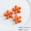 Flores coloridas de cerámica de cinco pétalos hechas a mano DIY materiales para decoración de joyas de collar pulsera accesorios