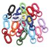 Hebilla en forma de 8 de aleación pintada 16x 39mm hecha a mano DIY accesorios para llavero hebilla para mochila colgante externo anillo de conexión para joyería