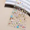 Pegatinas de Arte para Uñas Simples, Delgadas y Resistentes Estilo Y2K Populares Lindas Pegatinas para Uñas Venta al por Mayor de Fábrica Estilo Japonés Pegatinas de Flor de Graffiti