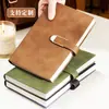 Caderno A5 de Alta Qualidade, Bloco de Notas Empresarial Personalizado com Capa de Couro Macio, Fechamento com Fivela, Diário de Escritório Espessado, Pode Ser Impresso com Logo