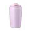 Taza de Leche de 12 oz con Escala para Hombres y Mujeres, Taza de Café Portátil, Taza de Agua Aislada de Acero Inoxidable para Oficina de Negocios