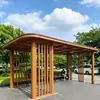 Pérgola de aleación de aluminio directa de fábrica, Toldo exterior, Cenador, Pabellón de paisaje para parque comunitario, Aceptamos pedidos de ingeniería de comercio exterior