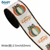Cinta de 63 mm para Acción de Gracias con Borde de Alambre, Cinta a Cuadros de Calabaza de Color Contrastante, Empaque de Regalo para Corona de Temporada de Cosecha DIY