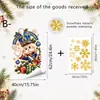 Adesivos de Janela Estáticos de Quebra-Nozes de Natal, Soldado de Desenho Animado e Flocos de Neve para Vitrines de Lojas e Shoppings