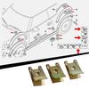 Espaciadores de Cable de Sujeción Decorativos para Coche 40 Piezas/60 Piezas Clips para Coche Adecuados para Hexagonal Chapado en Zinc Negro