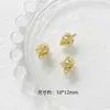 Banho de Ouro Real Cobre Cor Forte Retenção Fruta Romã Limão Abacaxi Morango Pingente Pulseira DIY Colar Acessórios com Contas