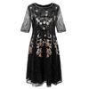 Vestido Vintage Transfronteiriço Anos 1920 Comércio Exterior P-4GG Amazon Europeu e Americano Novo Vestido de Lantejoulas de Alta Qualidade Traje de Performance