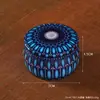 Lata Pequeña Metálica Estampada Estilo Étnico Exótico, Contenedor para Velas de Aromaterapia, Caja Vacía, Caja de Almacenamiento para Joyería, Adorno de Decoración para el Hogar