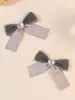 Accesorios para el cabello de lazo de diamantes multicolores transfronterizos para niños, pasador decorativo de cinta hecho a mano coreano para niñas, pasador