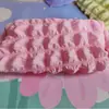Estojo de Lápis Cream Puff, Design Único e que Não Amassa, Grande Capacidade, Cor Sólida, Macio e Adorável, Incrível Bolsa de Maquiagem Estilo Ins, Estojo para Material de Escritório