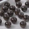 Cuentas redondas de gran agujero con degradado de tinta de imitación jade, chapado en oro, estilo antiguo, cuentas sueltas, accesorios para pulseras DIY hechos a mano