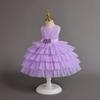 Vestido Fluffy de Gasa Estilo Nuevo para Niños Vestido de Pastel Princesa Vestido para el Primer Cumpleaños de Bebé Niña Vestido Infantil Dama de Honor